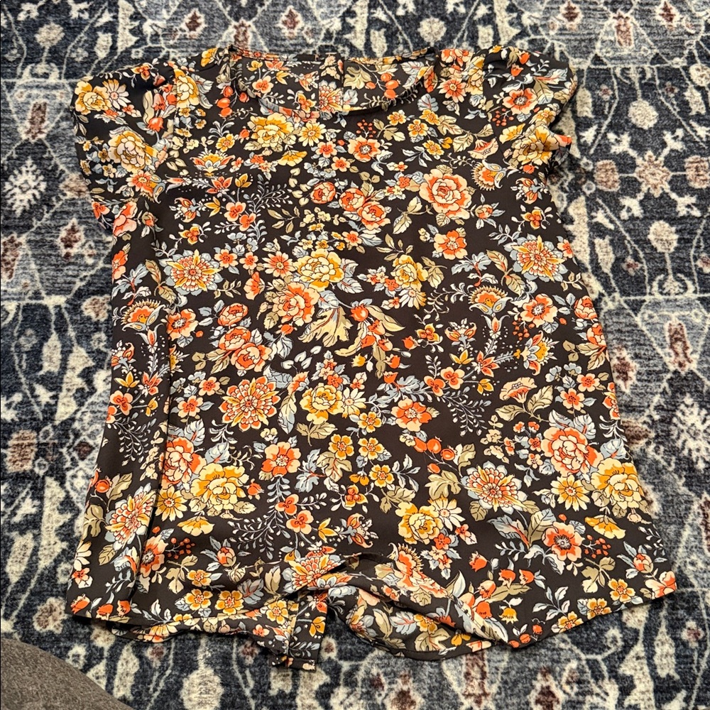 Floral Patterned Loft Blouse
